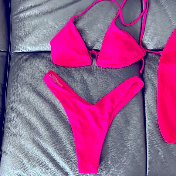 Bright Pink (Fuchsia) 4 Piece Swim - Picture 2 of 3
